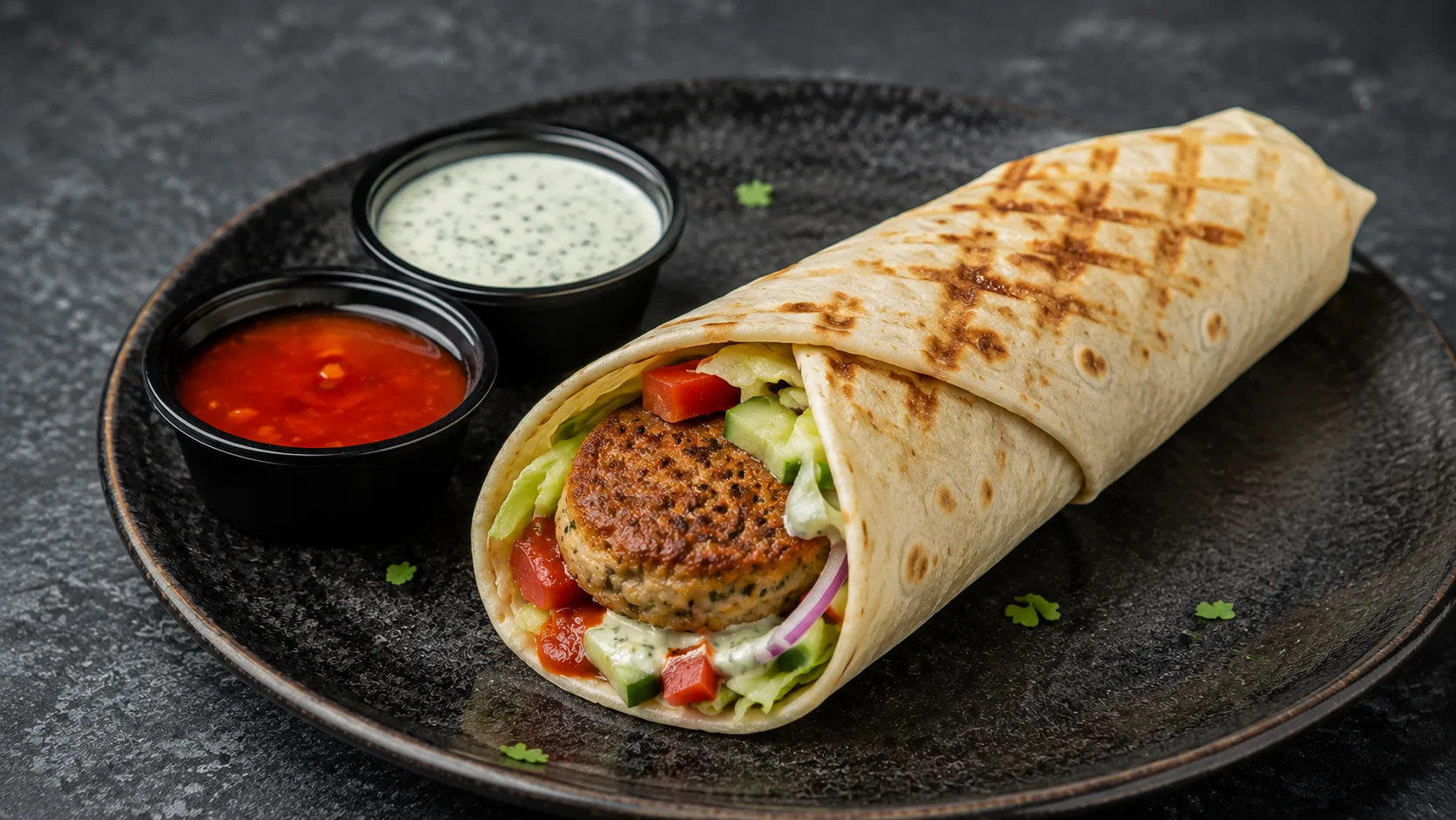 Chicken Shami Wrap